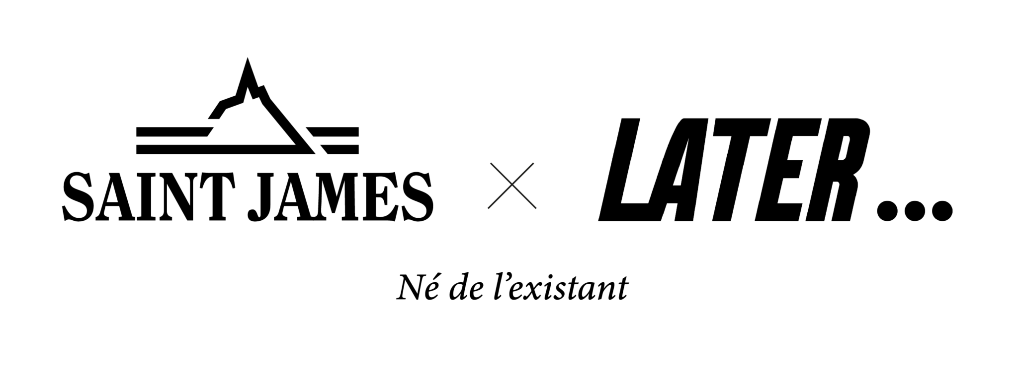 SAINT JAMES x LATER logo noir 