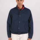 Blouson marine homme en coton recyclé