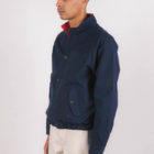 Blouson marine homme en coton recyclé