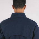 Blouson marine homme en coton recyclé