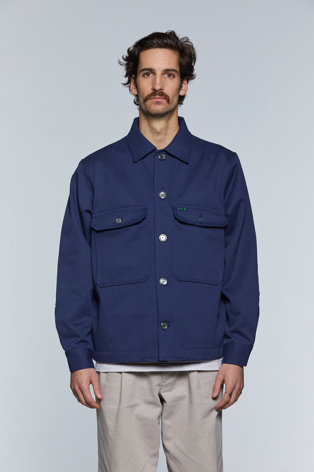 Blouson worker mi-saison en coton recyclé pour homme LATER