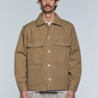 Blouson worker en coton recyclé beige pour homme