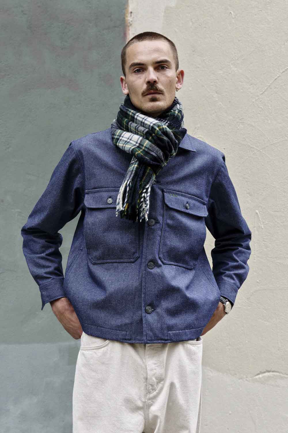 Blouson worker mi-saison en jean