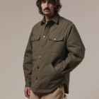 Recycled quilted jacket for men, soft and warm, perfect for winter.