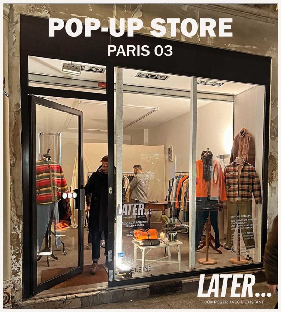 Pop Up Store LATER à paris du 1er au 17 décembre 2023